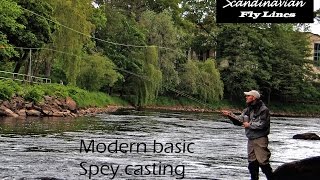 Modern basic spey casting  Double handed fly rods and shooting heads [upl. by Nirrac]