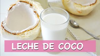 Básicos Cómo hacer LECHE DE COCO Leches vegetales [upl. by Attelocin]