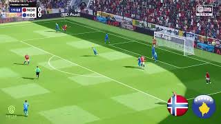 Norway vs Kosovo  International Friendly Match 2024  eFootball PES 2021 [upl. by Eibbed]