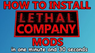 How To Install Lethal Company Mods Thunderstore [upl. by Brucie]