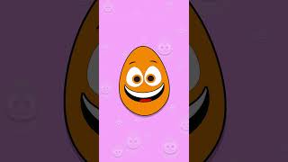 Shake Shake Shake Pop ORANGE nesting egg learncolors cartoon colors toddler BabyBigMouth [upl. by Dinse]