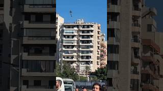 ISRAEL Bomed a civilian building in Central Beirut Lebanon [upl. by Nnitsuj]