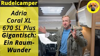 FÜR FAMILIEN Adria Coral XL 670 SL Plus 2022  Mega Alkoven  Roomtour  Das perfekte Womo  021 [upl. by Aneba]