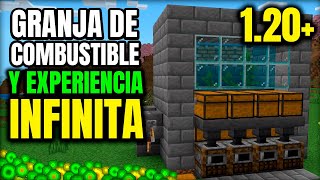 ✔️ La Granja de Experiencia y Combustible INFINITO más Fácil de Minecraft Bedrock 120 ⚡ [upl. by Notle]