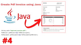 Creating invoice product list in java part 4 [upl. by Alikahs]