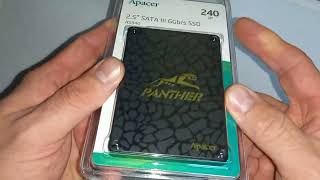 Unboxing SSD APACER AS340 240Gb Panther laptop [upl. by Toombs266]