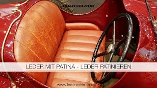 LEDER MIT PATINA – LEDER PATINIEREN  COLOURLOCK [upl. by Alleda]