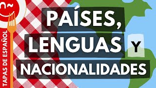 Países lenguas y nacionalidades en español  Tapas de español A1 [upl. by Subak596]