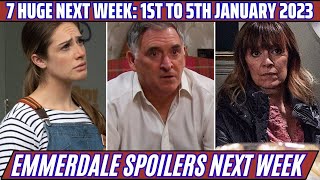 7 huge Emmerdale spoilers for next week 1st to 5th January 2023  7 JawDropping Emmerdale [upl. by Burg]