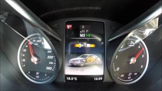 Mercedes C220d 2016  Acceleration 060mph  0100 kph [upl. by Acinnad]