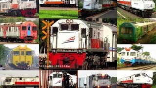 Kereta Api Indonesia XII Video Compilation of Indonesian Train [upl. by Brandes84]