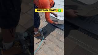 Perfect way to roof💯✅ roofer construction roof roofs roofers roofing dyi work [upl. by Ecyob]