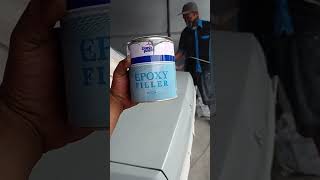 Epoxy filler grey dana paint [upl. by Jahn]