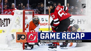 Flyers  Devils 1219  NHL Highlights 2023 [upl. by Nissy]