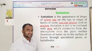 Guttation full process  Amazing plants  difference between transpiration and guttation  neet bio [upl. by Naedan274]