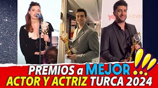 PREMIOS a MEJOR ACTOR Y ACTRIZ TURCA 2024 [upl. by Forward217]