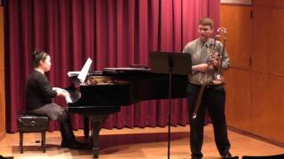 CJ performs Sonata For Bassoon Johann Fasch  Jan 29 2017 [upl. by Anielram494]