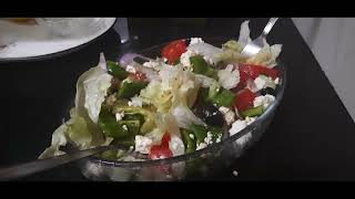 Refreshing Greek Salad  Protein Rich Greek Salad  Lettuce and Feta cheese Salad  Weight loss food [upl. by Aleetha]