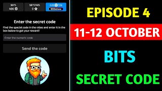 Bits Today 12 October Code  Academy – Episode 4  Altcoin Market Today Secret Code [upl. by Nylave219]