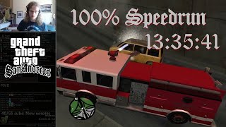 Grand Theft Auto San Andreas 100 Speedrun in 133541 [upl. by Milton]