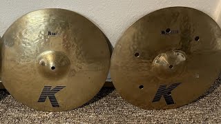 Zildjian 15quot K Brilliant Hats [upl. by Naxor]