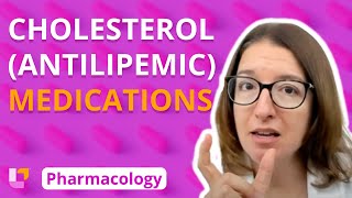 Cholesterol Antilipemic Medications  Pharmacology  Cardiovascular  LevelUpRN [upl. by Evan]