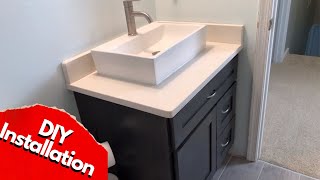 How to Install a Vessel Sink  Step by step Instructions [upl. by Pepin129]