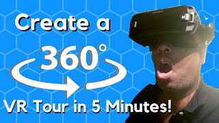 Learn How To Create An interactive 360 VR Tour in 5 Minutes [upl. by Akiret]