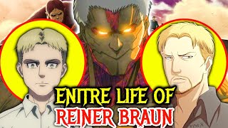 The Full Life of Reiner Braun  How A SplitPersonality Marleyan Became AOTs Last Hero [upl. by Monika]