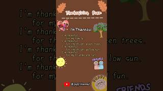 Thanksgiving Poemchant rhymes poem englishpoem englishforkids esl thanksgiving 英語 thankful [upl. by Ahsienaj]