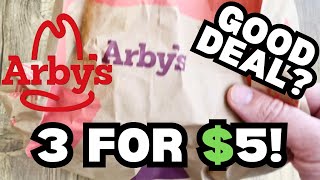 Arbys 3 for 5 Deal Worth it arbys [upl. by Gayl844]