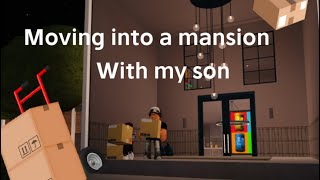 Moving into a mansion with my son rich family roleplaybloxburg roleplay [upl. by Shear611]