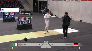 2024 385 T16 04 M E Individual Bern SUI WC YELLOW BELLMANN GER vs GALASSI ITA [upl. by Rheingold]