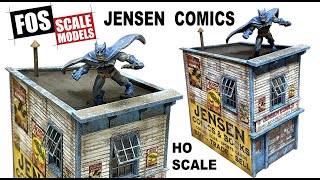 Lets build a comic book store for our model railroad layout [upl. by Polly51]