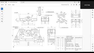 bearing assembly autocad  أوتوكاد [upl. by Airelav]