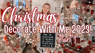 Christmas Decorate With Me 2023 Part 1 Decorating My Living Room For CHRISTMAS 2023 [upl. by Willet]