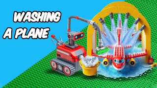 Building and Testing LEGO Aircraft Washing Machine [upl. by Suhail]