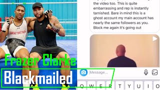 ANTHONY JOSHUA sparring partner Frazer Clarke BLACKMAILED for MONEY after pro debut [upl. by Llenal615]