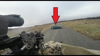 US Army Helmet Cam Of Humvee Machine Gunners Taking Out SVBIEDs During Simulated Combat Training [upl. by Stanleigh]