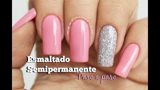 Clase 10 Esmaltado Semipermanente paso a paso ♥ Deko Uñas  Gel polish step by step [upl. by Yvor]