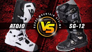 Sidi Atojo SRS vs Gaerne SG12  Which Motocross Boot is Best For You [upl. by Hazeefah]