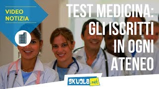 Test Medicina 2018 gli iscritti in ogni ateneo [upl. by Deedee]