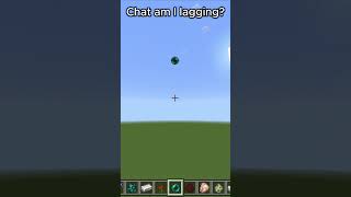 Chat am I lagging  💀💀💀 minecraft shorts [upl. by Tiram652]