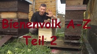 Teil 2 Bienenvolk AZ Imkern von Ableger zum Honig [upl. by Kashden]