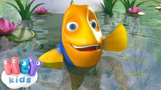 The Fish song for kids 🐠 Nursery rhymes for babies and toddlers  HeyKids [upl. by Lubbi]