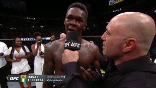 UFC 236 Israel Adesanya Octagon Interview [upl. by Vidovic]