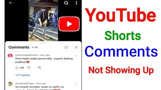 How to Fix YouTube Shorts Comments Not Showing Up  YouTube Shorts Comments Aren’t Showing Up [upl. by Rena]