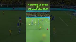 Colombia vs Brasil21 goles y resumen [upl. by Llejk]