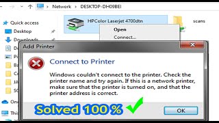 Windows Couldnt connect to the PrinterCheck the printer name and try againFix Error Windows 1011 [upl. by Danelle]