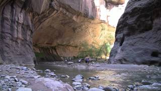 Zion Narrows Hike in Zion National Park  HD [upl. by Leber506]